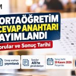 KPSS Ortaöğretim 2026 Cevap Anahtarı Yayımlandı: Sorular ve Sonuç Tarihi KPSS Ortaöğretim 2026 Cevap Anahtarı Yayımlandı: Sorular ve Sonuç Tarihi